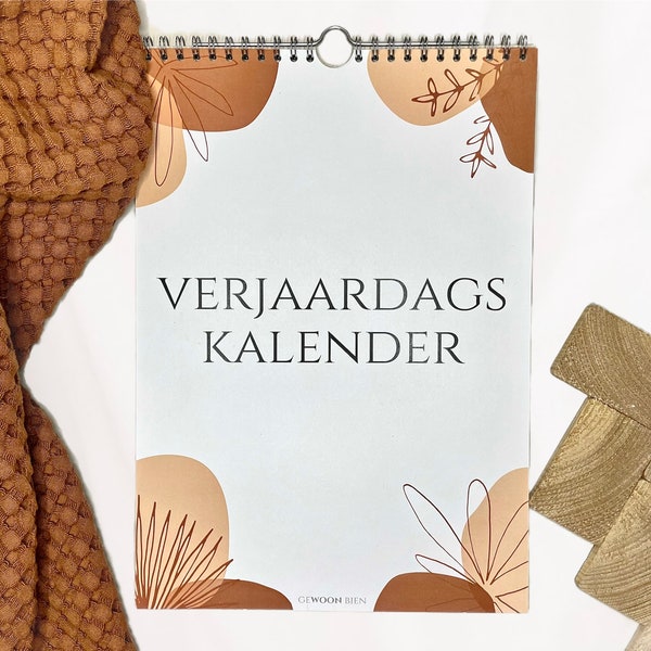 Kalender | Verjaardagskalender | Terra | Bohemian | Stationery