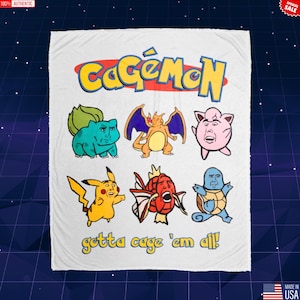 Cagémon Gotta Cage &#39;Em All Blankets