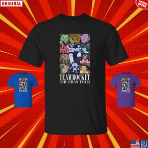 The ORIGINAL Team Rocket Eras Tour Shirt: Funny Anime Merch