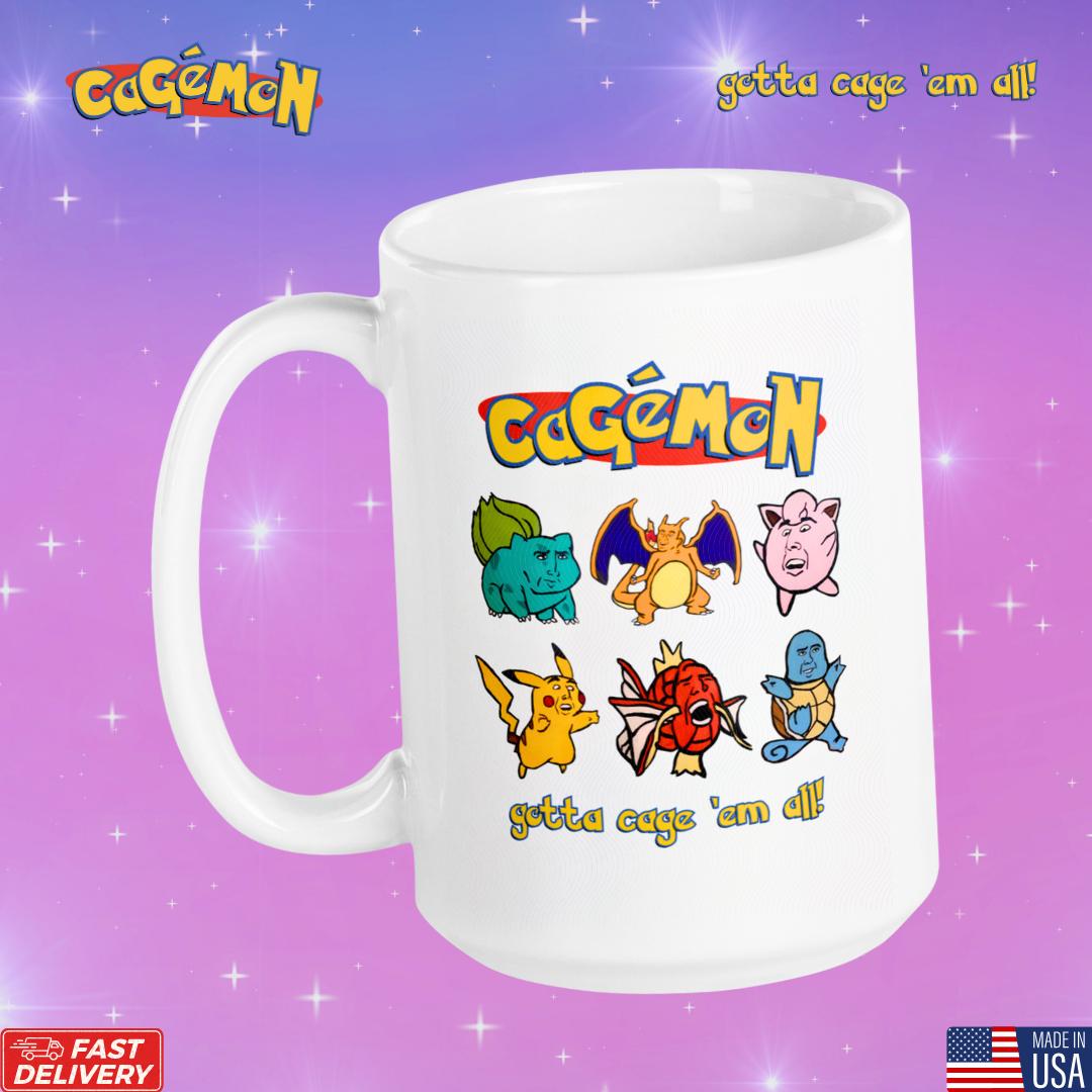 Cagémon Gotta Cage 'em All Mug - Etsy