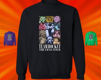 Team Rocket Eras Tour Sweatshirt: Funny Anime Meme Sweater