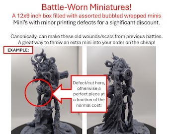 Battle-Worn Minis (12x9x4 inch box of Misprints)