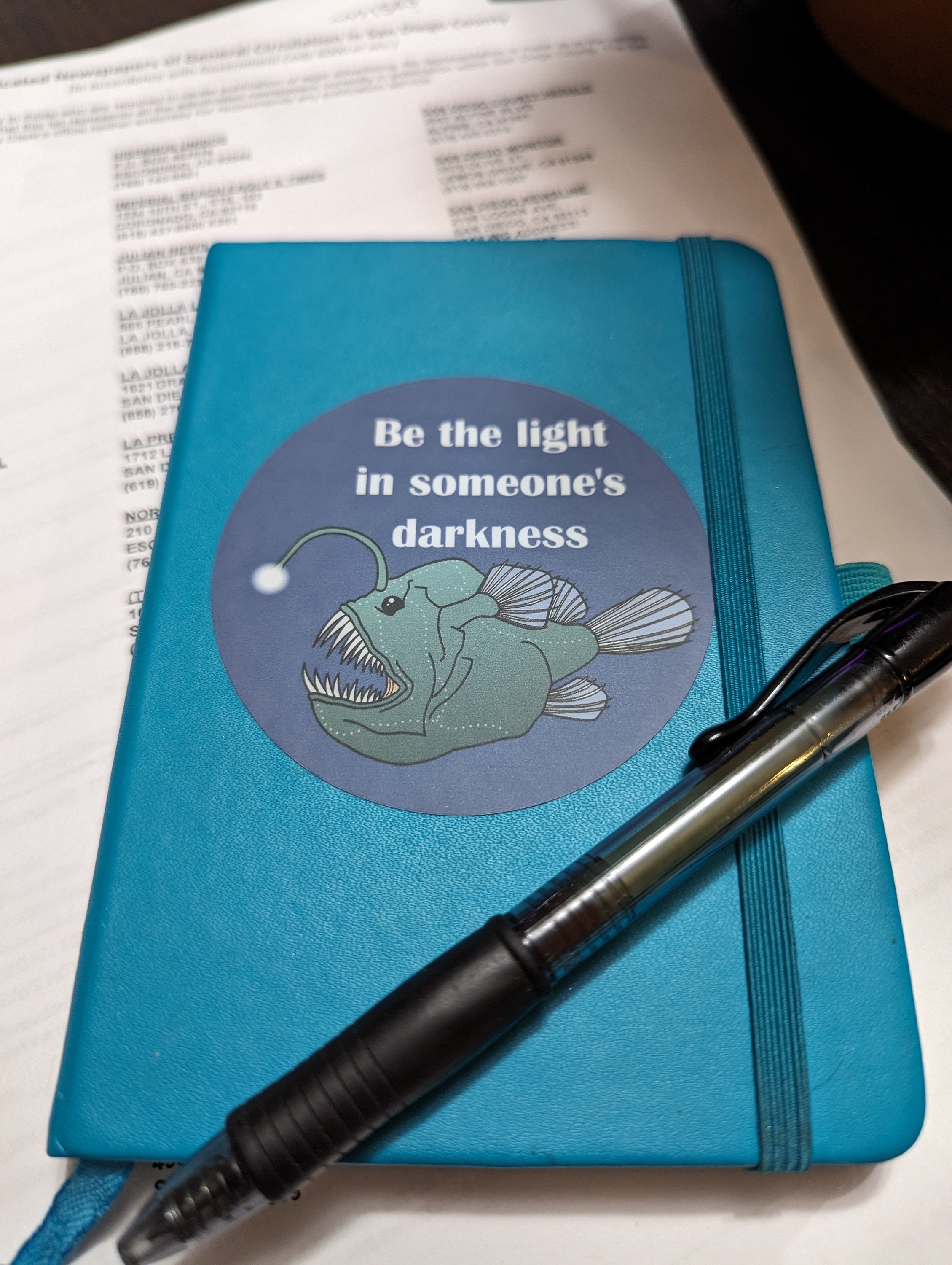 Angler Fish Sticker - Etsy