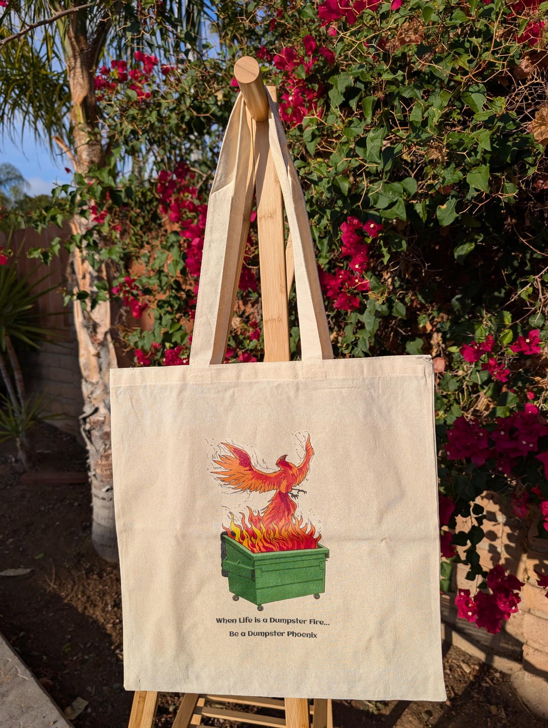 Dumpster Phoenix Tote Bag - Etsy