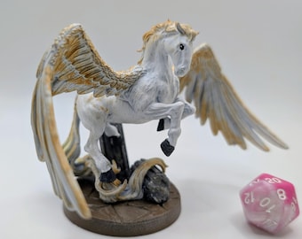 Celstial Pegasus Miniature - DnD 5e STAT Sheet Included