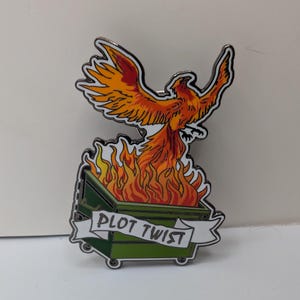 Plot Twist Enamel Pin