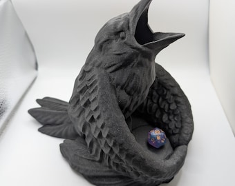 Raven Dice Tower (Standard and Mini Size Option)