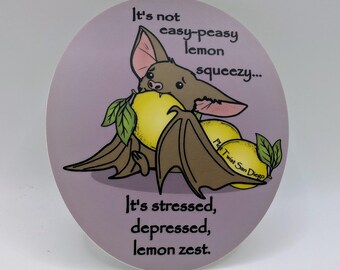 Easy-Peasy Lemon Squeezy Sticker