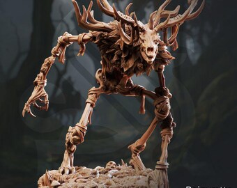 The Bone Wight Monster Miniature - DnD 5e STAT sheet Included