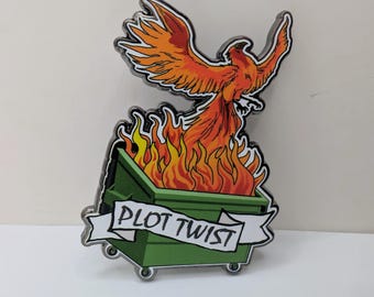 Plot Twist Enamel Pin