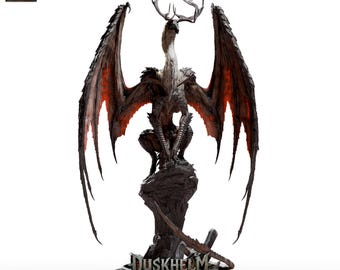 Adult Vampiric Dragon Miniature  - DnD 5e STAT Sheet Included