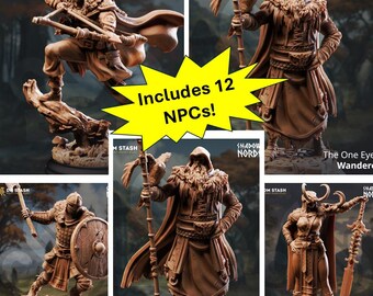 Viking/Norse NPCs Miniatures (12 Minis Total!)