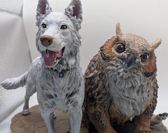 Camp Pets (Scratch and Owlbear Cub) - LARGE DISPLAY MODEL