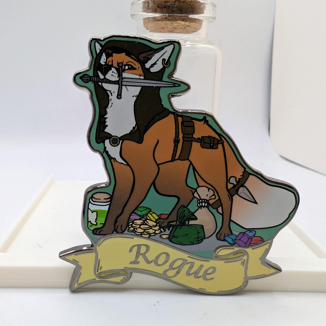 Rogue - Dnd Enamel Pin (with Regular and Locking Backs) - Etsy