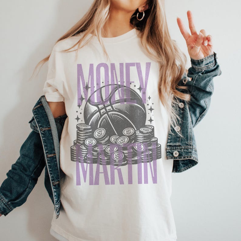 Money Martin Shirt Youth Adult Tee Basketball Fan Gift Game Day Outfit Women’s Sports Apparel Support Your Favorite Player Valkyries Gift image 2