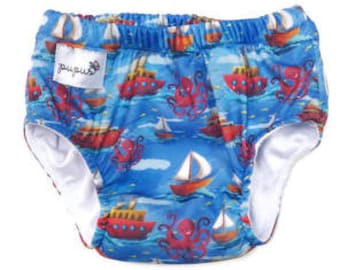 Reusable Baby Swim Diaper – Boats