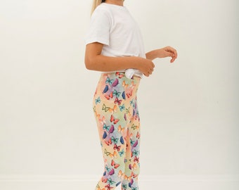 Long Leggings for Kids - Butterflies