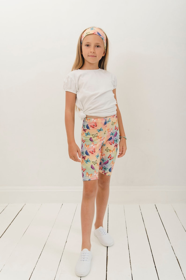 Short Leggings for Kids - Butterflies - Etsy