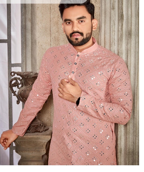 Latest New Classic Trending Design Men Kurta With Pajama Soft