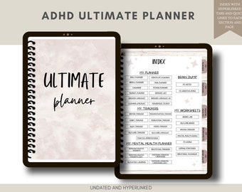 ADHD 日付なしデジタルプランナー 神経多様性プランナー Goodnotes ADHD デジタルプランナー Notability プランナー 2024 デジタルプランナー ASD プランナー
