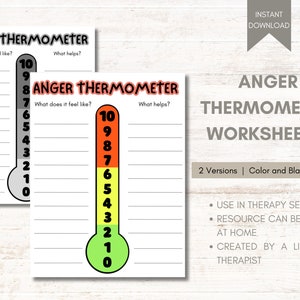 Kids Therapy Worksheet Anger Worksheet Kids Coping Skills Worksheet Kids Emotion Anger Kids Coping Skills Therapist Resource Anger