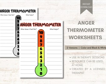Kids Therapy Worksheet Anger Worksheet Kids Coping Skills Worksheet Kids Emotion Anger Kids Coping Skills Therapist Resource Anger