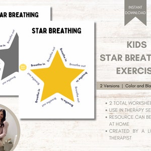 Mindful Breathing Worksheets Kid Anxiety Breathing Exercise Cards Anxiety Worksheets Kids Coping Cards Calming Corner Child Therapist