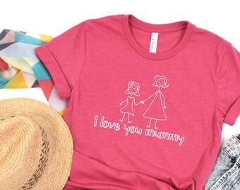Gift for Mom, Shirt for Mother, Mom Heart Shirt, Mother's Day Shirt, New Mom Shirt, Gift for Mothers Day, I Love You Mom Shirt, Mom Gift Tee