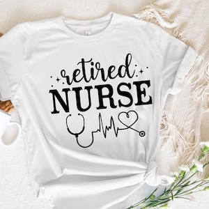 Retired Nurse Officially Discharged Shirt, Nurse Life Shirt, Medical Retired Shirt, Retirement Gift, Stethoscope Shirt