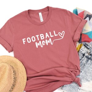 Football Mom Shirt, Football Lover, Personalized Football Mom T-shirt, Football Mama Shirt, Name and Number Football Tee, Sports Mom Shirt