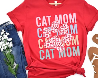 Cat Mama Shirt, Cat Mom Gift, Cat Mom T shirt, Cat Mom T-Shirt, Cat Lover Gift, Fur Mama Shirt, Pet Lover T Shirt, Cat Lover Tee