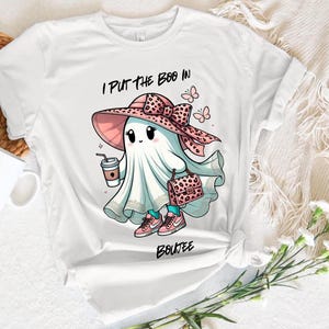 I Put The Boo In Boujee Shirt, Coquette Halloween Shirts, Gothic Bow Halloween Sweatshirt, Pumpkin Bow Shirt, Boo-Jee Ghost Shirt