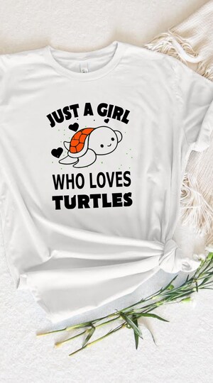 Débardeur 'Just A Girl Who Loves Turtles' - Femme Et Enfant, Amoureux Des Tortues De Mer