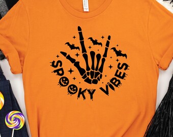 Halloween Shirt, Spooky Vibes Shirt, Funny Halloween Tee, Halloween Shirt, Spooky Season tee, Halloween Matching Shirt, Ghost Halloween Tee