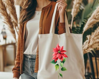 Floral Tote Bag, Wildflower Tote Bag, Flower Tote Bag, Aesthetic Tote Bag, Mother Tote Bag, Mothers Day Gift, Bridal Gift Tote Bag