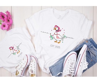 Mama Goose Shirt, Personalized Mama Shirt, New Mom Tee, Mama Shirt, Gift for Mom, Gift for Grandma, Mothers Day Shirt, Silly Goose Shirt