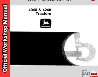 John Deere 4040 4240 Tractor Service Repair Manual TM1181 - Shop Technical Workshop Guide PDF - Wiring Diagram - Instant Download