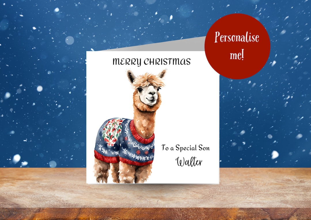 Alpaca Christmas Cards 