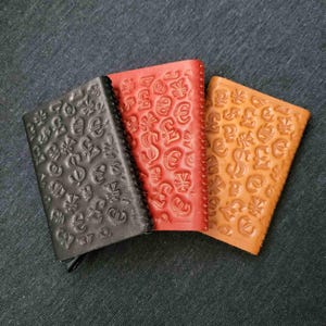 Tarjetero / Tarjetero de cuero / Billetera de cuero para tarjetas / Billetera delgada para tarjetas con iniciales personalizadas / Bloqueo RFID / Diseño minimalista y delgado