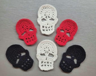 Crochet Skull Pattern PDF: Halloween Decor, Sugar Skull Motif (Instant Download