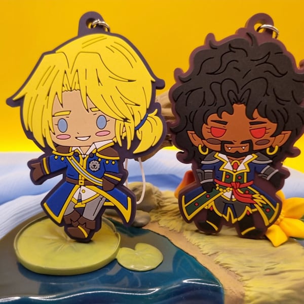 Anduin and Wrathion Rubber Charm Set