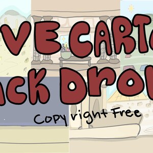 Digital Cartoon Backdrops