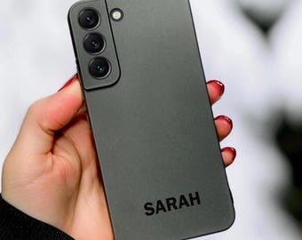 Case for Samsung Black Personalised Custom Name Phone Case Galaxy S26 S25 S24 S23 S22 S21 S20 S10 S9 + Ultra Plus A26 A56 A55 A54 A53 Note