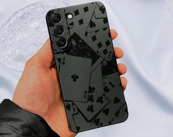 Playing Cards Phone Case with Ace for Samsung Galaxy s25 s24 s23 s22 s21 + Ultra Plus Fe Shockproof Phone Cover with Customised Name