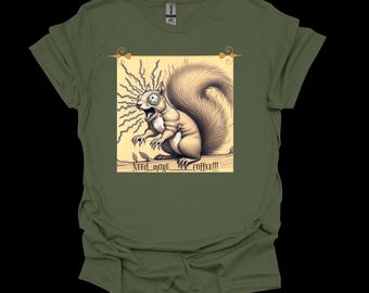 Koffeinhaltig ekorre T-shirt, rolig kaffeälskare gåva