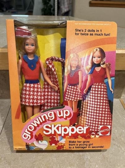 Mattel Growing up Skipper 1974 Works 