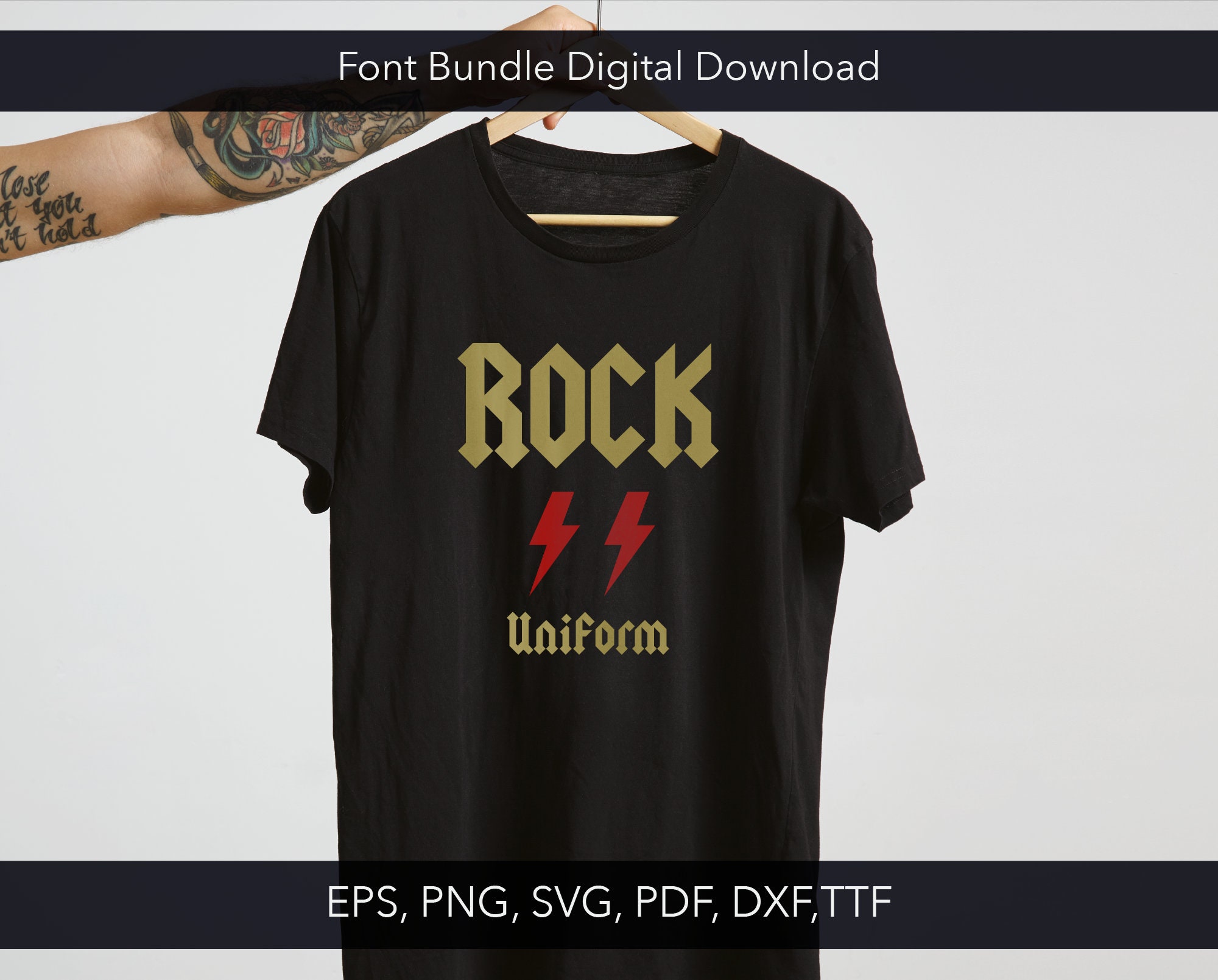 Hard Rock Font TTF, ACDC SVG, Halloween, Cricut, Rock Party (digital ...