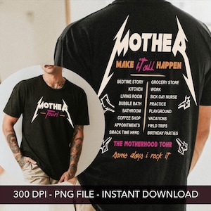 Motherhood, Mom, Motherhood Tour PNG, Some Days I Rock It png, Mama, Mama Funny, Mother&#39;s Day Funny, Music Tour Shirt, Tour Shirt