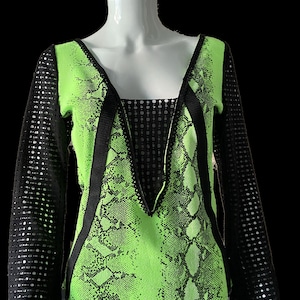 Body de cobra de malha