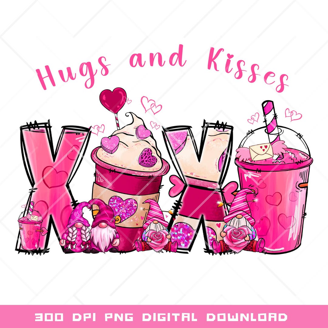 Xoxo Hugs and Kisses Png, Xoxo Png, Xoxo Heart Png, Xoxo Valentine Png ...